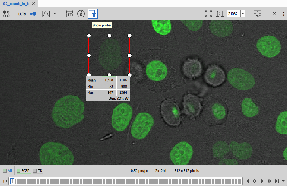 Interactive tools: Probe Probe