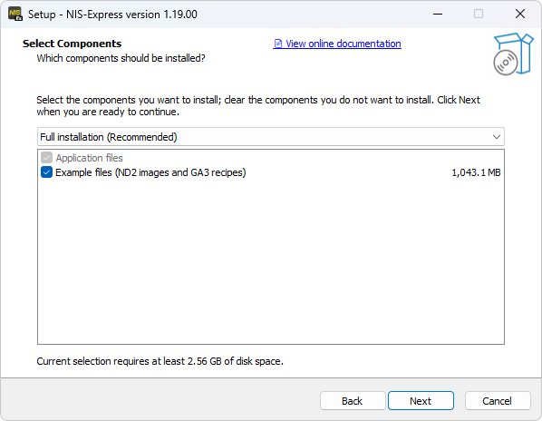 Installer component page - basic