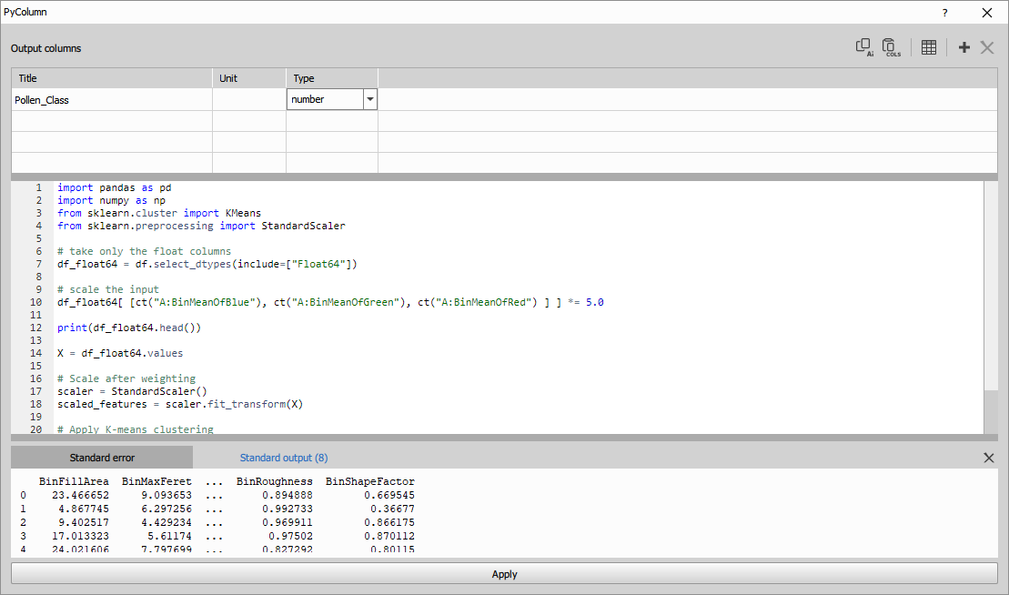 Python create column