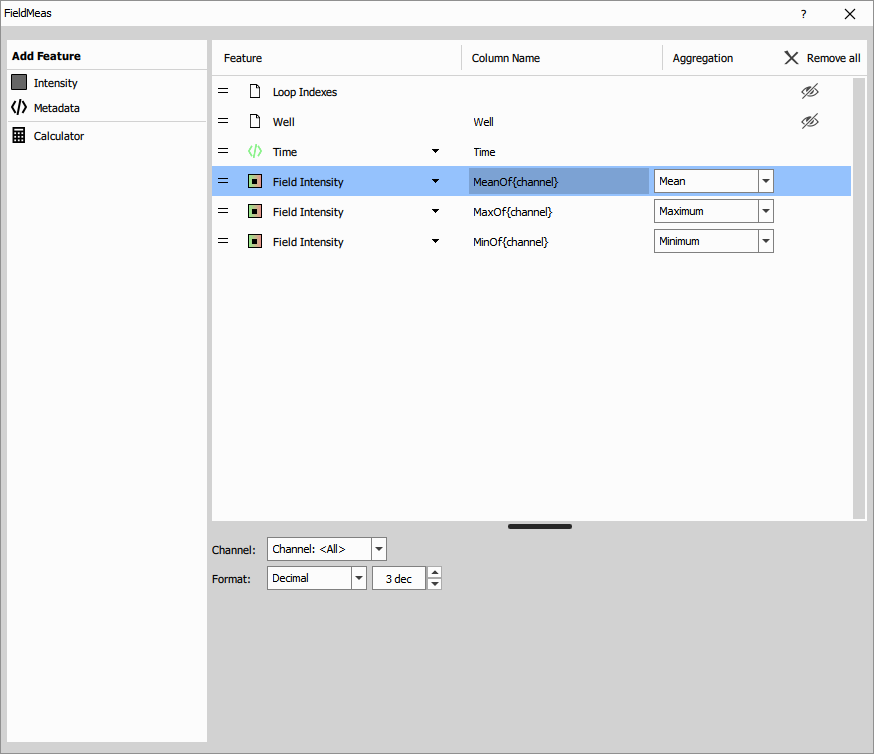 Node's control dialog Node UI