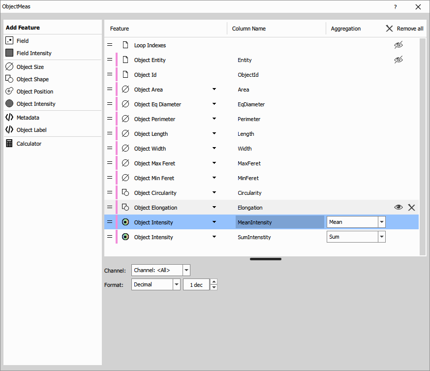 Node's control dialog Node UI
