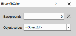 Node's control dialog Node UI