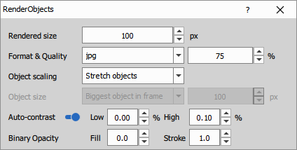 Node's control dialog Node UI