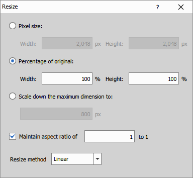 Node's control dialog Node UI