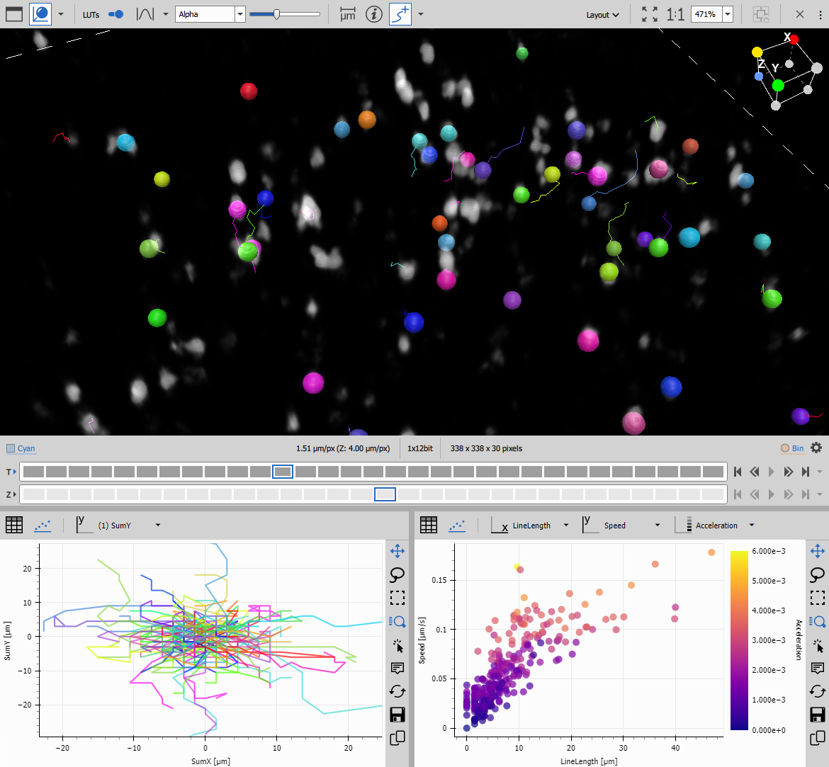 3D trajectory visualization