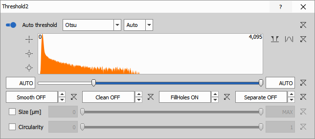 Ethidium threshold for dead cells