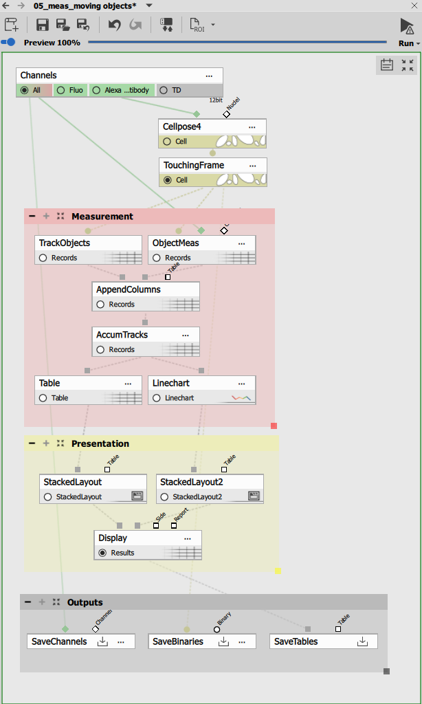 Track moving objects recipe